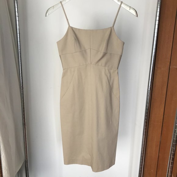 Charles Nolan Dresses & Skirts - CHARLES NOLAN 90s Sleeveless Dress Khaki Size 2